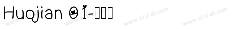 Huojian 01字体转换